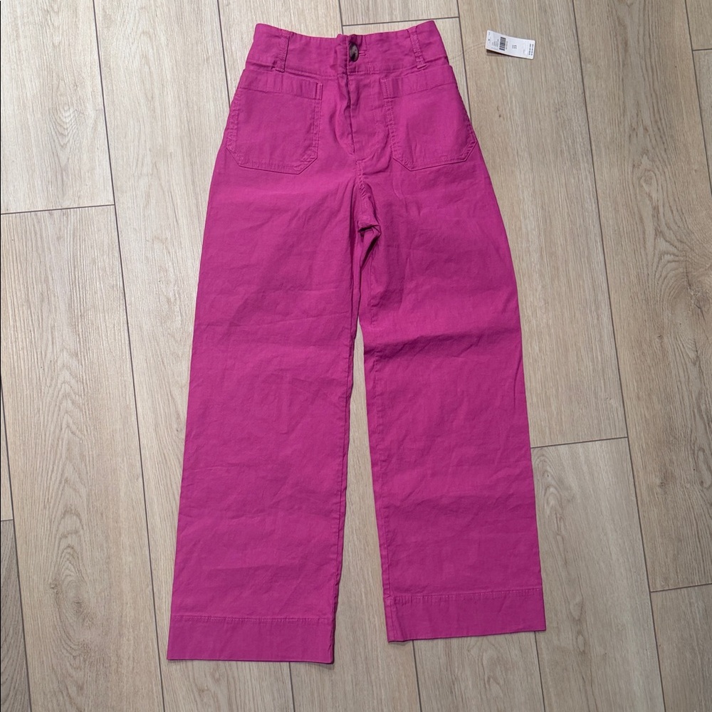 *Anthropologie The Colette Magic Fabric Crop Wide Leg Pants - Picture 6 of 7